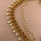 Matte finish Earchain with multi stone and CZ