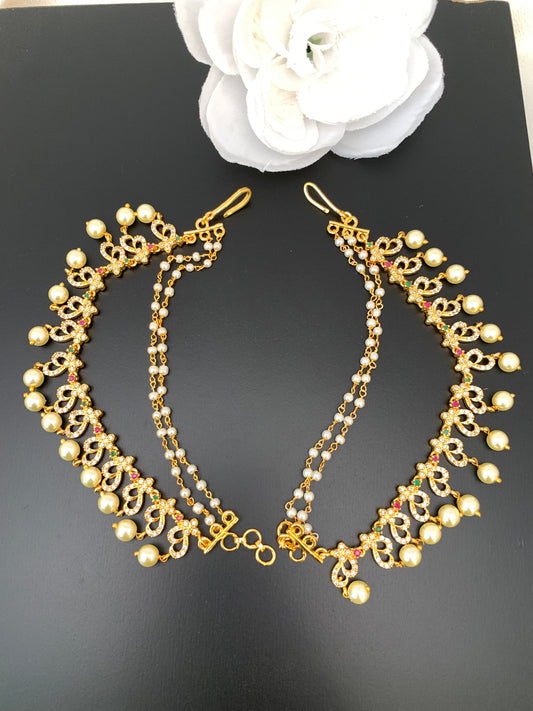 Earchain with multi stone and CZ