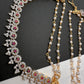 AD Red Stone Pearls Earchain
