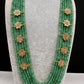 Six Line Green Emerald Beads Necklace