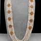 Six Line Pearls Beads Necklace