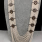 Six Line Pearls Beads Necklace