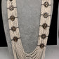 Six Line Pearls Beads Necklace