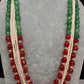 Ruby Emerald Pearls Nakshi Multi Layer Necklace