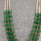 Emerald Pearls Nakshi Multi Layer Necklace