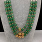 Emerald Pearls Nakshi Multi Layer Necklace