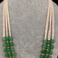 Emerald Pearls Nakshi Multi Layer Necklace