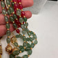 Emerald Ruby Pearls Nakshi Multi Layer Necklace