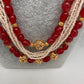 Ruby Pearls Nakshi Multi Layer Necklace