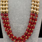 Ruby Pearls Nakshi Multi Layer Necklace