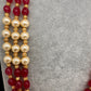 Ruby Pearls Nakshi Multi Layer Necklace