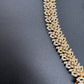 AD Red Green Multi Stone Peacock Design Golden Finish Long Necklace