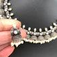 Pearls Oxidized German Silver Neckline Necklace