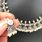 Pearls Oxidized German Silver Neckline Necklace