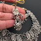 Peacock Design Silver Replica Neckline Necklace