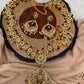 Hyderabadi Jadau Navratan Stone Multi Color Beads and Pearls Long Necklace