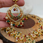 Hyderabadi Jadau Navratan Stone Multi Color Beads and Pearls Long Necklace