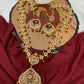 Hyderabadi Jadau Navratan Stone Multi Color Beads and Pearls Long Necklace
