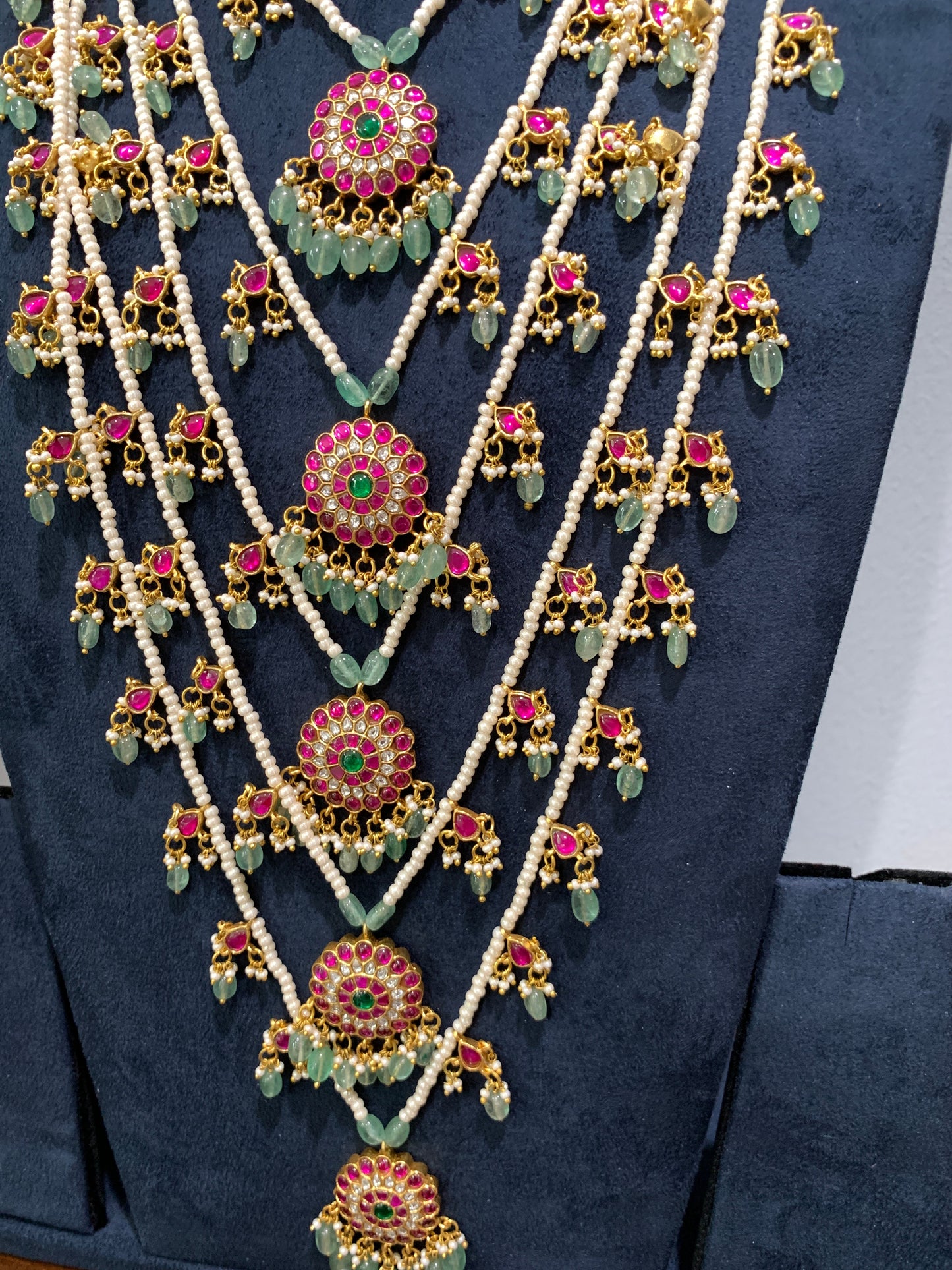 Jadau Kundan Multi Layer Panch Lada