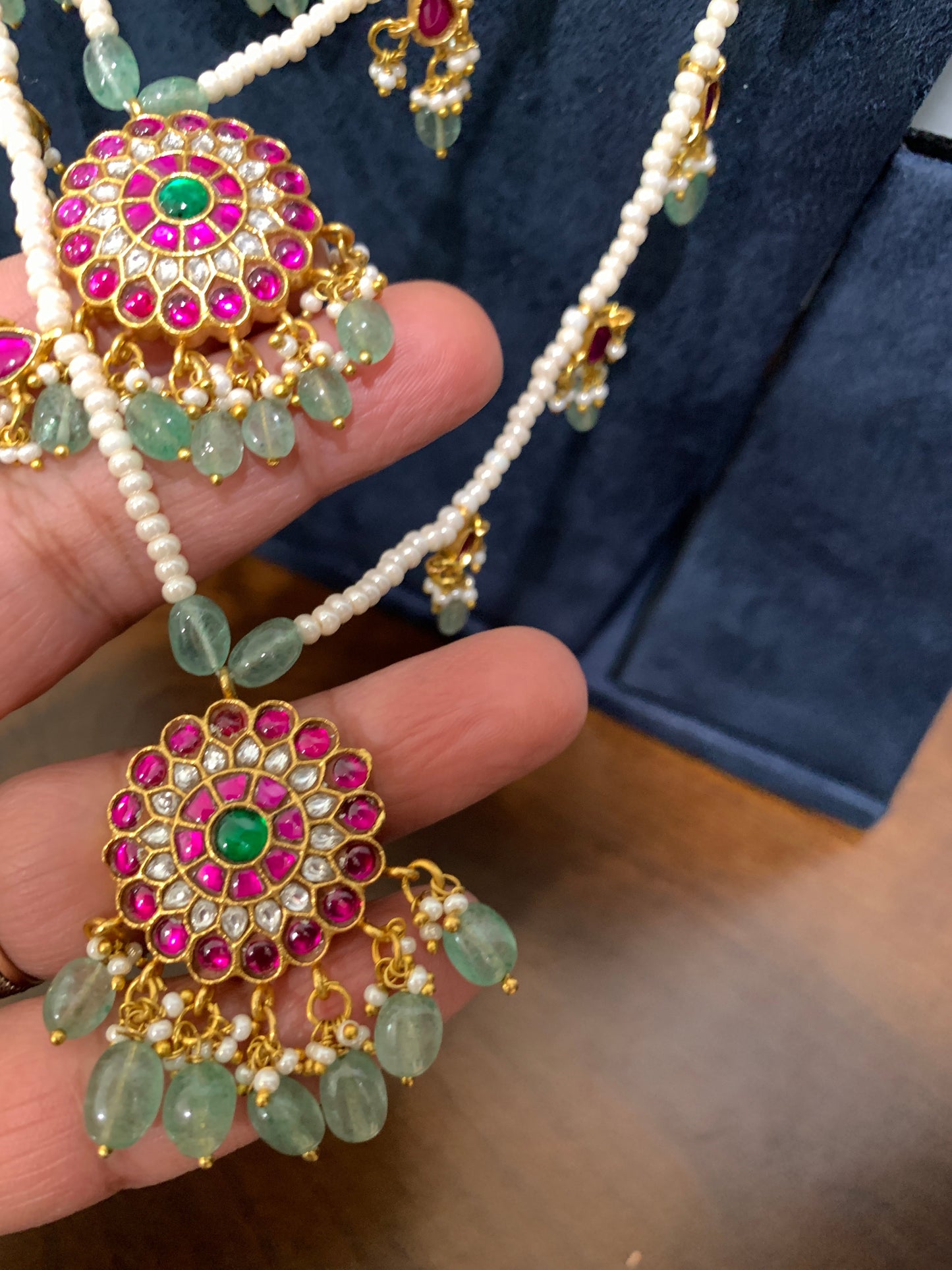 Jadau Kundan Multi Layer Panch Lada