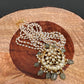 Simple Jadau Kundan Rice Pearls Necklace