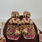 Elephant Nakshi Pink Jadau Kundan Neckline Necklace