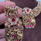 Elephant Nakshi Pink Jadau Kundan Neckline Necklace