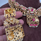 Elephant Nakshi Pink Jadau Kundan Neckline Necklace