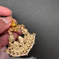 Red Green Jadau Kundan Chandbali Earrings