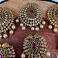 Matte Finish CZ Jada Billa Hair Pin Set
