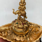 Goddess Lakshmi Elephant Matte Finish Kumkum Bharani Plate