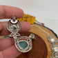 Kundan Moissanite Mint Green Stone Silver Finish Short Necklace