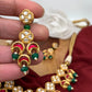 Kundan Floral Short Necklace