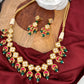 Kundan Floral Short Necklace