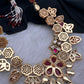 Kundan Floral Short Necklace