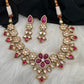 Kundan Floral Short Necklace