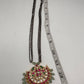 Jadau Kundan Black Beads Mangalsutra Necklace