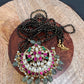 Jadau Kundan Black Beads Mangalsutra Necklace