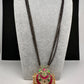 Jadau Kundan Floral Black Beads Mangalsutra Necklace