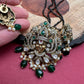 Lord Balaji Color Stone Color Beads Mangalsutra Necklace - Green