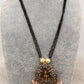Goddess Lakshmi Color Stone Color Beads Mangalsutra Necklace - Pink