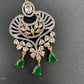 AD Color Stone Maangteeka - Green