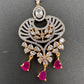 AD Color Stone Maangteeka - Red