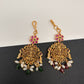 Goddess Lakshmi Matte Mang Tika - Green