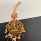 Goddess Lakshmi Matte Mang Tika - Red