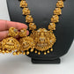 Goddess Lakshmi Matte Finish Nakshi Long Necklace
