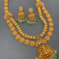 Goddess Lakshmi Nakshi Double Layer Premium Matte Finish Long Necklace