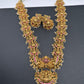 Goddess Lakshmi Pendent Lakshmi Links Red Stone Nakshi Long Necklace