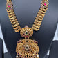 Peacock Pendent Mango Links Red Stone Nakshi Short Necklace