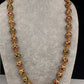 Golden Nakshi Ball Red Green Stone Necklace